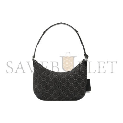 GUCCI HORSEBIT SLIM SMALL DENIM SHOULDER BAG 774719 (24*18*4.5cm)